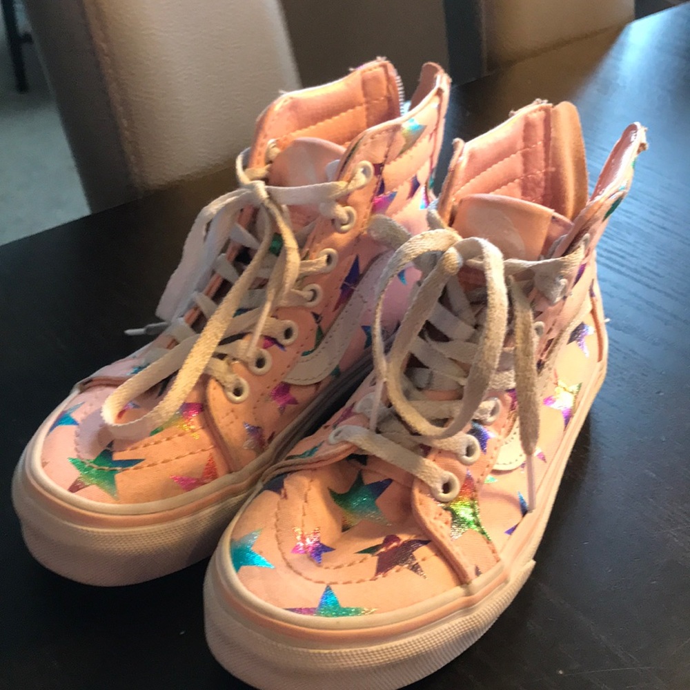 Vans rainbow star high tops